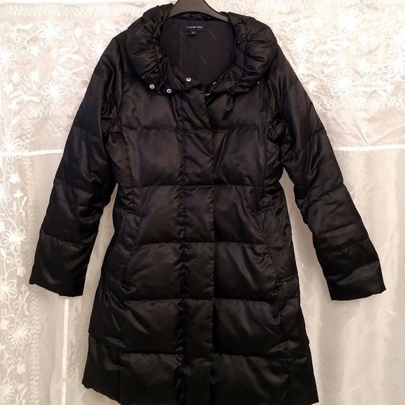 Lands' End Jackets & Blazers - ✨HOST PICK!✨  Lands' End Down Puffer Coat, Black, M